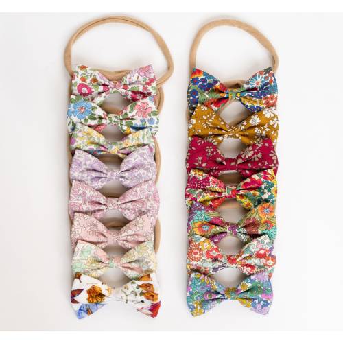 Liberty of London Baby Girl Headbands / Baby Hair Bows / Baby Shower Gift / New Born Headbands /Infant Headbands / Floral Print Bows