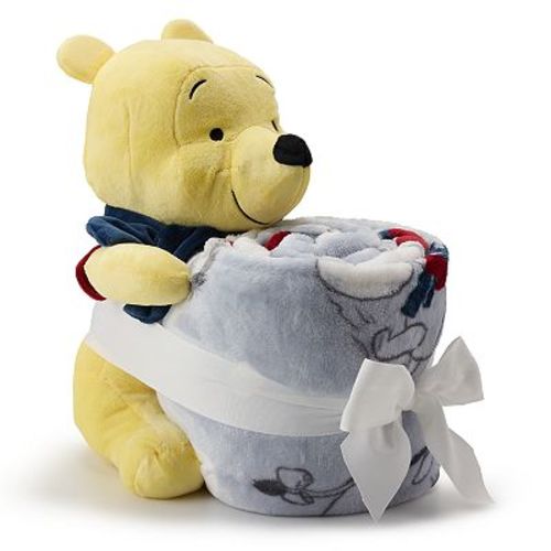 Disney's Winnie The Pooh Pillow Buddy & Throw Blanket Set by The Big One®