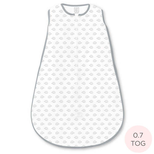 Soft Cotton Non-Weighted zzZipMe Sleeping Sack - Tiny Hedgehogs, Black – SwaddleDesigns