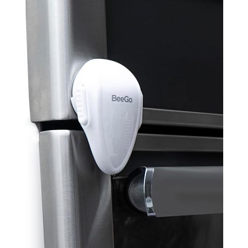 BeeGo Baby Proofing and Childproof Oven Lock – 1 Pack, No-Drill, Heat-Resistant, Self-Adhesive Safety Lock for Oven Doors and Stoves – Easy to Install, Durable, White