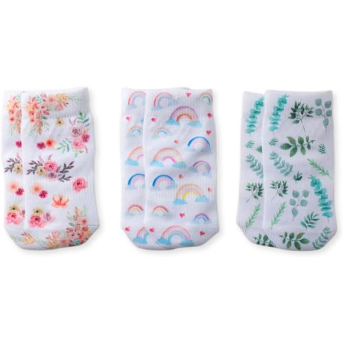 squid socks Polyester Socks | 0-6M, 6-12M, 12-24M, & 2T-3T | Grip Socks that Stay On | As Seen on Shark Tank | Chloe