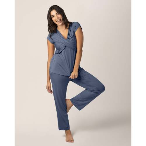 Davy Maternity & Nursing Pajama Set | Slate Blue – Kindred Bravely