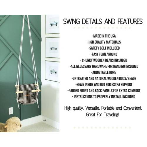 Taupe Made in USA High Quality High Back Baby Swing Baby - Etsy