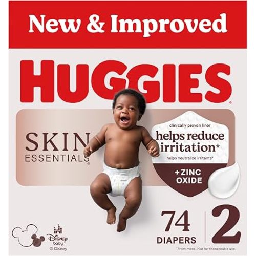 Huggies Skin Essentials Diapers Size 2, 74 Count