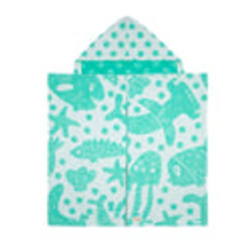 Sea Creatures Hooded Kids Bath Towel | Sand Cloud