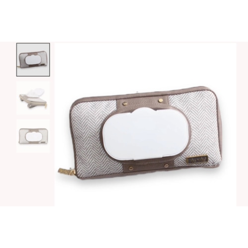 Itzy Ritzy Vanilla Latte Travel Wipes Case - Ruffle Me This