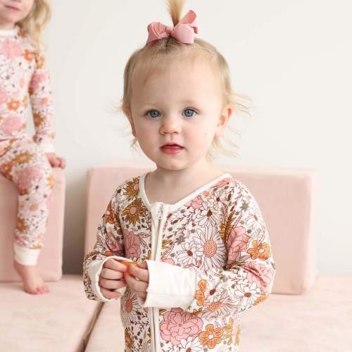 Boho Floral Convertible Zip Romper