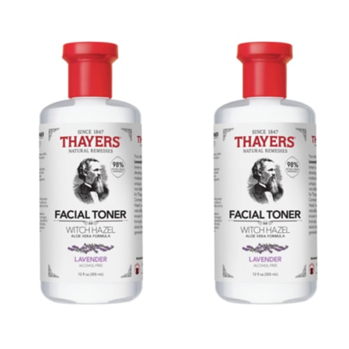 (2 pack) Thayers Witch Hazel Aloe Vera Toner, Lavender, 12 fl oz