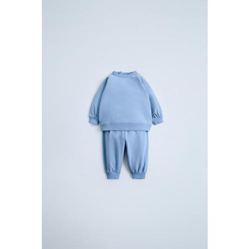 SWEATSHIRT AND JOGGER PANTS MATCHING SET - Blue | ZARA United States