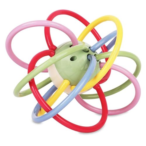 Winkel Rattle & Sensory Teether Toys for Babies, Multicolour Soft Teething Tube, Easy to Clean, Developmental Baby Toys 0-6 Months