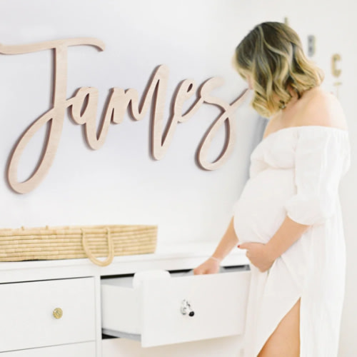 Custom Wooden Name Sign - Script Fonts