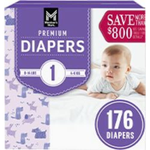 Member's Mark Premium Baby Diapers, Sizes: Newborn - 7 - Sam's Club
