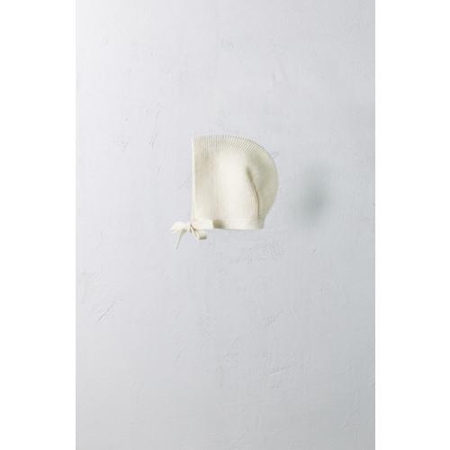 0-12 MONTHS/ 100% CASHMERE BONNET LIMITED EDITION - Ecru | ZARA United States