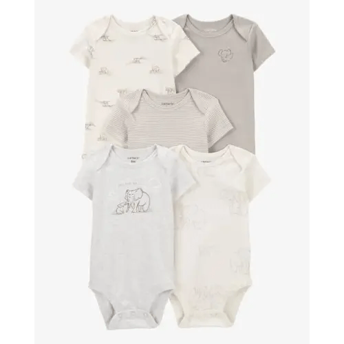 Baby 5-Pack Short-Sleeve Bodysuits - Carter's | Carter's