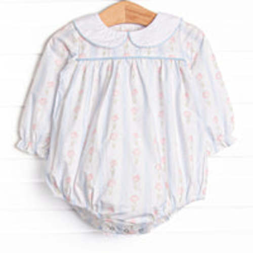 Sweet Pea Stripes Bubble, Blue – Stitchy Fish