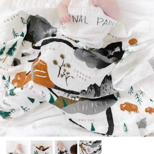 National Parks Muslin Swaddle – SpearmintLOVE