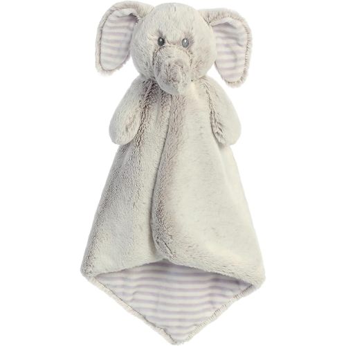 ebba Aurora® Snuggly Cuddlers Luvster™ Elvin Elephant Baby Stuffed Animal - Comforting Companion - Security and Sleep Aid - Gray 16 Inches