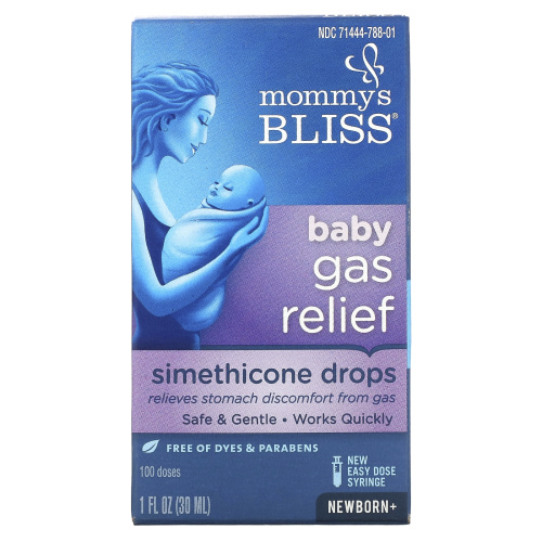 Mommy's Bliss Baby Gas Relief, Simethicone Drops, Newborn+, 1 fl oz (30 ml)