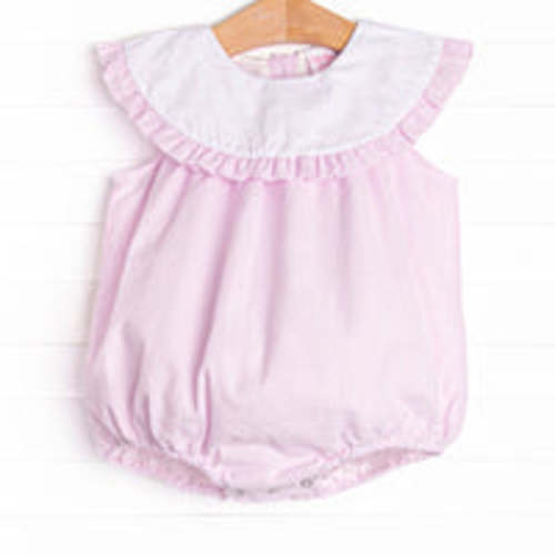Peyton Bubble, Pink Seersucker – Stitchy Fish