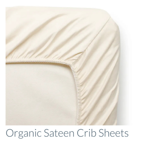 Organic Sateen Crib Sheets