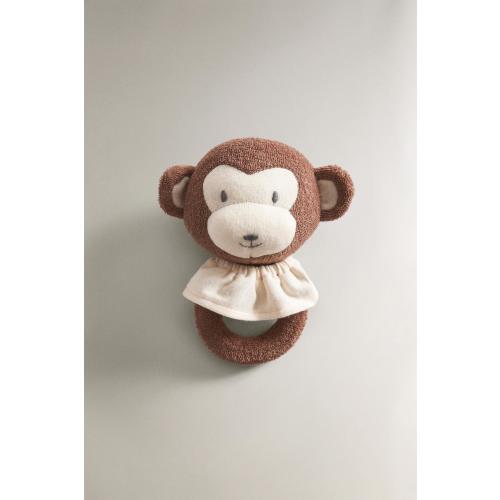 MONKEY BABY PLUSH TOY RATTLE