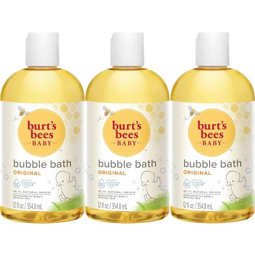 Burt's Bees Baby Bubble Bath, Original Scent, Tear Free Baby Wash for Delicate Skin, 98% Natural Origin, 12 Fl Oz (Pack of 3)