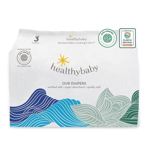Our Diapers | EWG Verified Safe & Plant-Based Diapers | Leak Protection | Soft Organic Cotton Shell | Chlorine-Free Diaper for Sensitive Skin | Size 3 (16-28 lbs) 40 Count