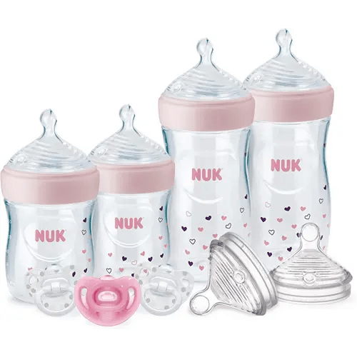 NUK Simply Natural Baby Bottles with SafeTemp Gift Set