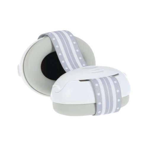 Nuby Baby Earmuffs with Travel Bag, White