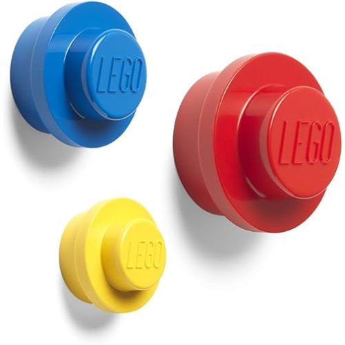ROOM Copenhagen 40161732 Lego Wall Hanger Set, One Size, Red/Blue/Yellow