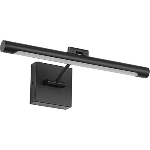 Joosenhouse LED Picture Light Fixtures 16.53" Inches Long Modern Black Wall Lamps with Rotatable Lighting Tube Picture Frame Lights for Paintings 9W(50W Eqv.) Hardwired Connection 3000K