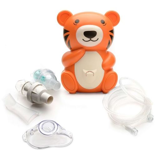 Proheal Nebulizer Machine For Kids, Breathing Treatment Machine With Disposable & Reusable Kits - Orange Tiger Design