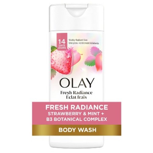 Olay Fresh Outlast Cooling Body Wash White Strawberry & Mint - Trial Size - 3 fl oz