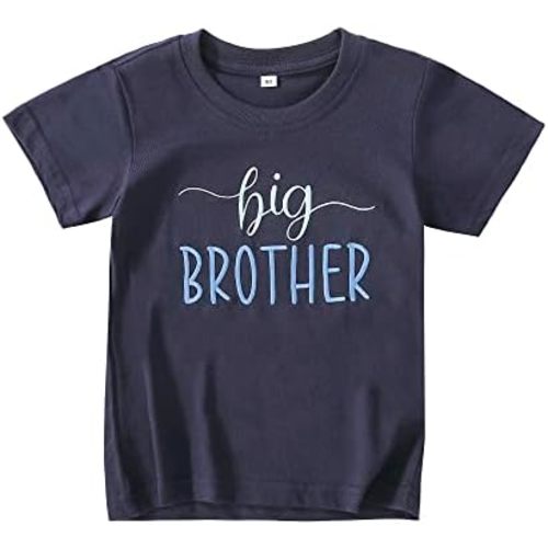 Big Brother Shirt for Toddler Baby Boys Announcement T Shirt Sibling Outfit Clothes 1-5t