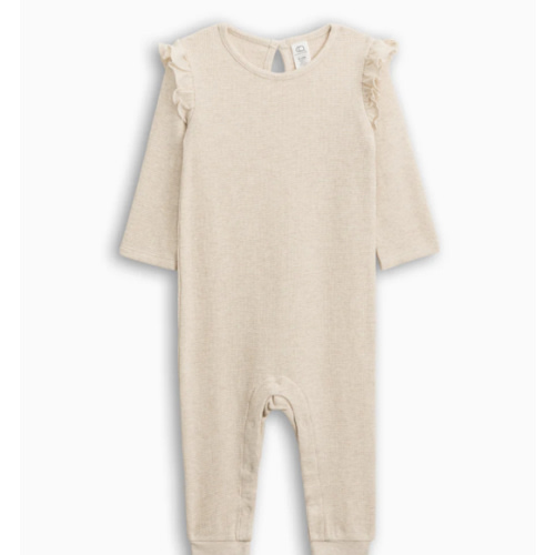 Mila Waffle Knit Flutter Sleeve Romper