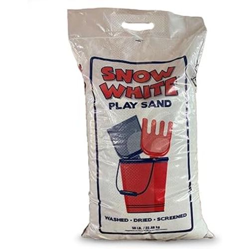 U.S. Silica Large 50 Pound Fully Washed Easy to Use Ultimate Finely Graded Soft and Comfortable Sandbox Play Sand, Snow White