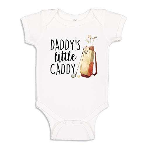Daddy's Little Caddy Golf Baby Bodysuit One Piece or Toddler T-Shirt for Golfer Dad