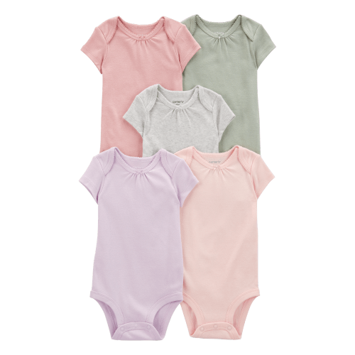 Multi Baby 5-Pack Short-Sleeve Original Bodysuits