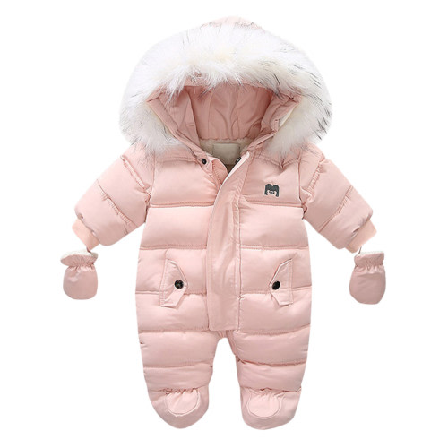 Baby Girls Boys Sweater Coat Winter Thick Warm Hooded Coat Jacket Jumpsuit Snowsuit Playsuit Romper Snow Wear 3-6 Months