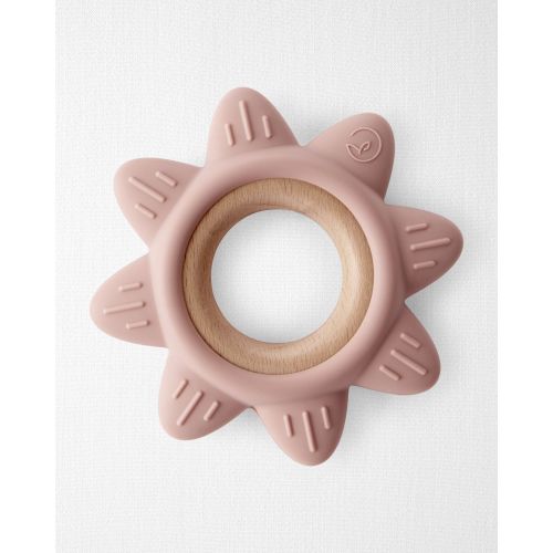 Baby Little Planet Silicone & Wood Teether - Pink - Little Planet | Carter's