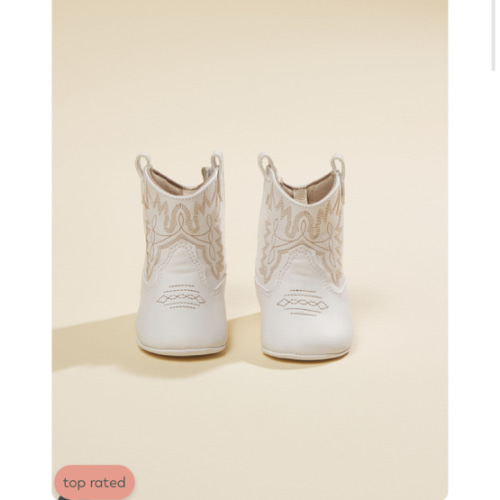 Jesse White Baby Cowboy Boots | Tullabee