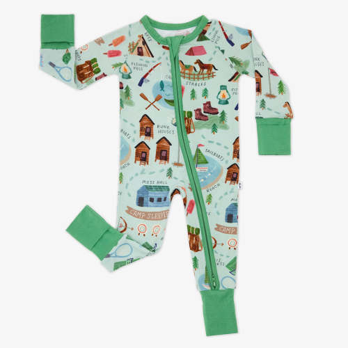 Green Camp Sleepies Zippy – Little Sleepies