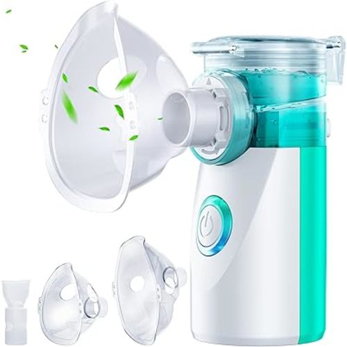 Nebulizer, Portable Nebulizer for Adults and Kids,Handheld Mesh Nebulizer for Breathing Problem, Rechargeable Ultrasonic Nebulizer for Travel Home Use