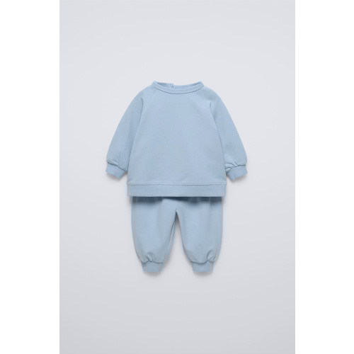 ZARA | Sweatshirt + Jogger Set | Light blue | 1-3mo