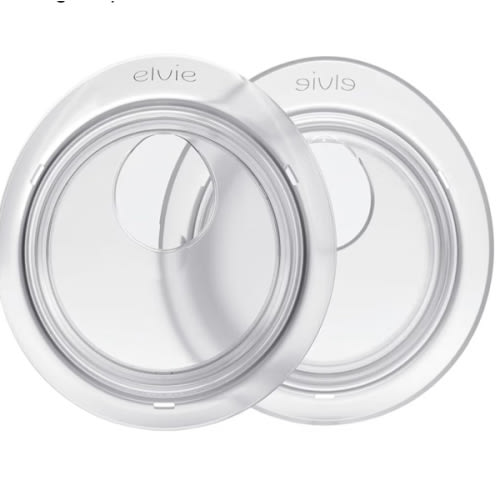 Elvie Catch Milk Collection Shells | Set of Two Discreet Leak-Protection Silicone Cups, Reuse Your Milk| Reusable Breast Shells Collect Up to 1oz | No More Wasted Milk or wasteful Breast Pads