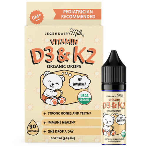 Organic Baby and Toddler D3&K2 Drops – Legendairy Milk