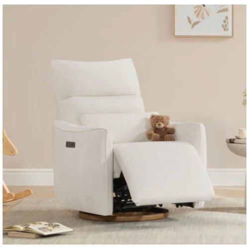 Janice Power Swivel Nursery Glider Recliner with Power Headrest