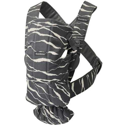 BabyBjorn Baby Carrier Mini, Cotton - Anthracite / Landscape
