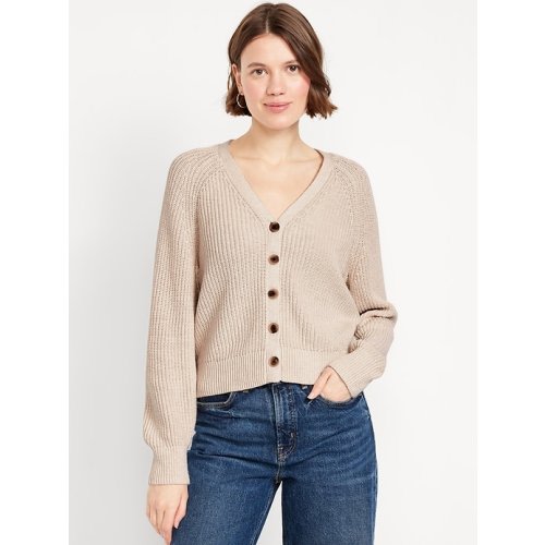 V-Neck Shaker-Stitch Cardigan Sweater | Old Navy