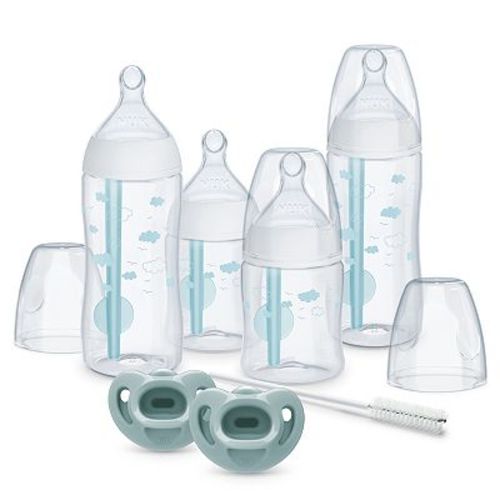 NUK Smooth Flow Pro Anti-Colic Bottle & Pacifier Newborn 7 Piece Gift Set